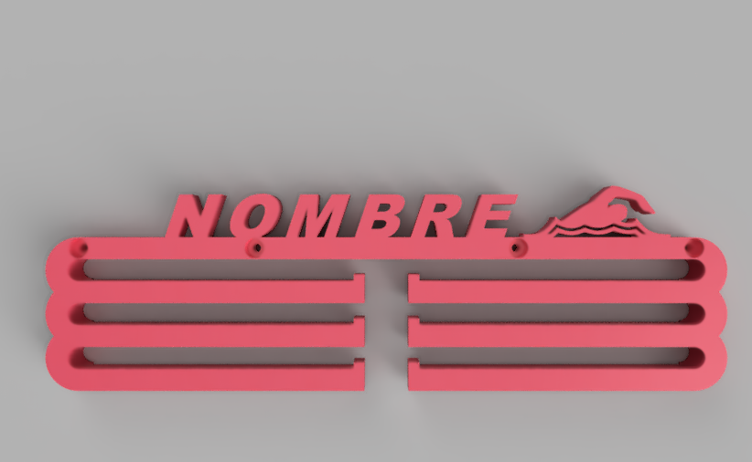 Medallero Natación Personalizado
