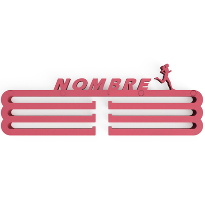 Medallero Running Mujer personalizado