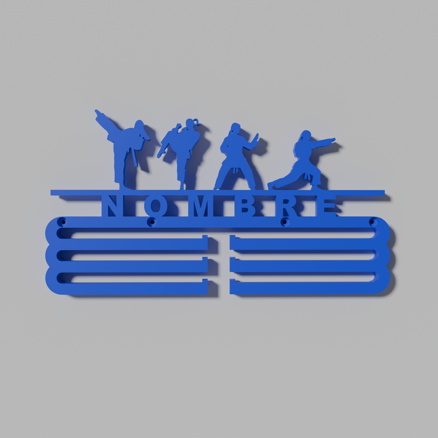 Medallero Artes Marciales Femenino Personalizado.