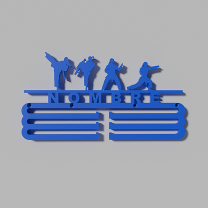 Medallero Artes Marciales Femenino Personalizado.