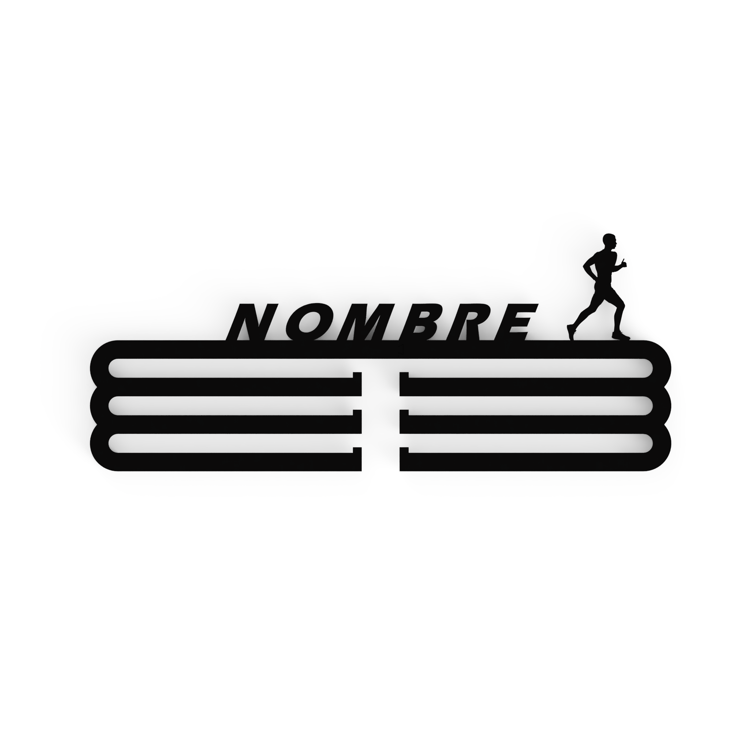 Medallero Running Silueta Hombre Personalizado