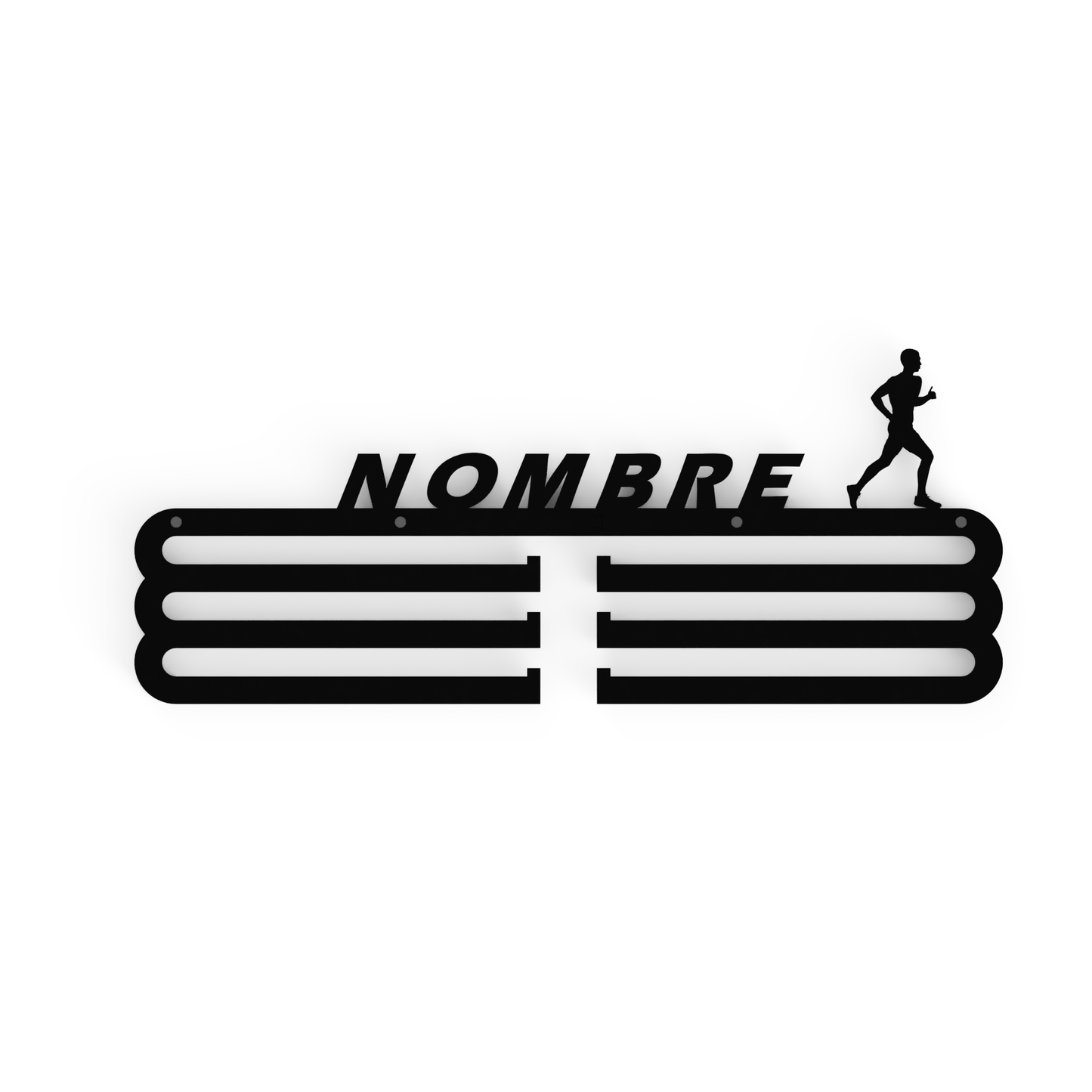 Medallero Running Silueta Hombre Personalizado